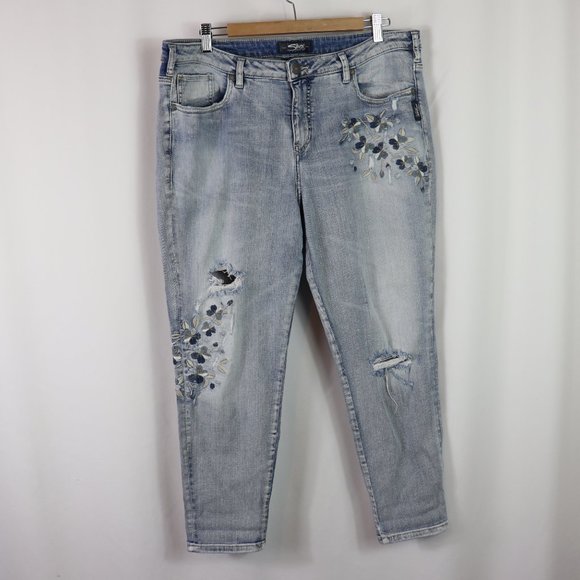 Silver Izzy Ankle skinny Jeans sz 16 - Picture 9 of 12